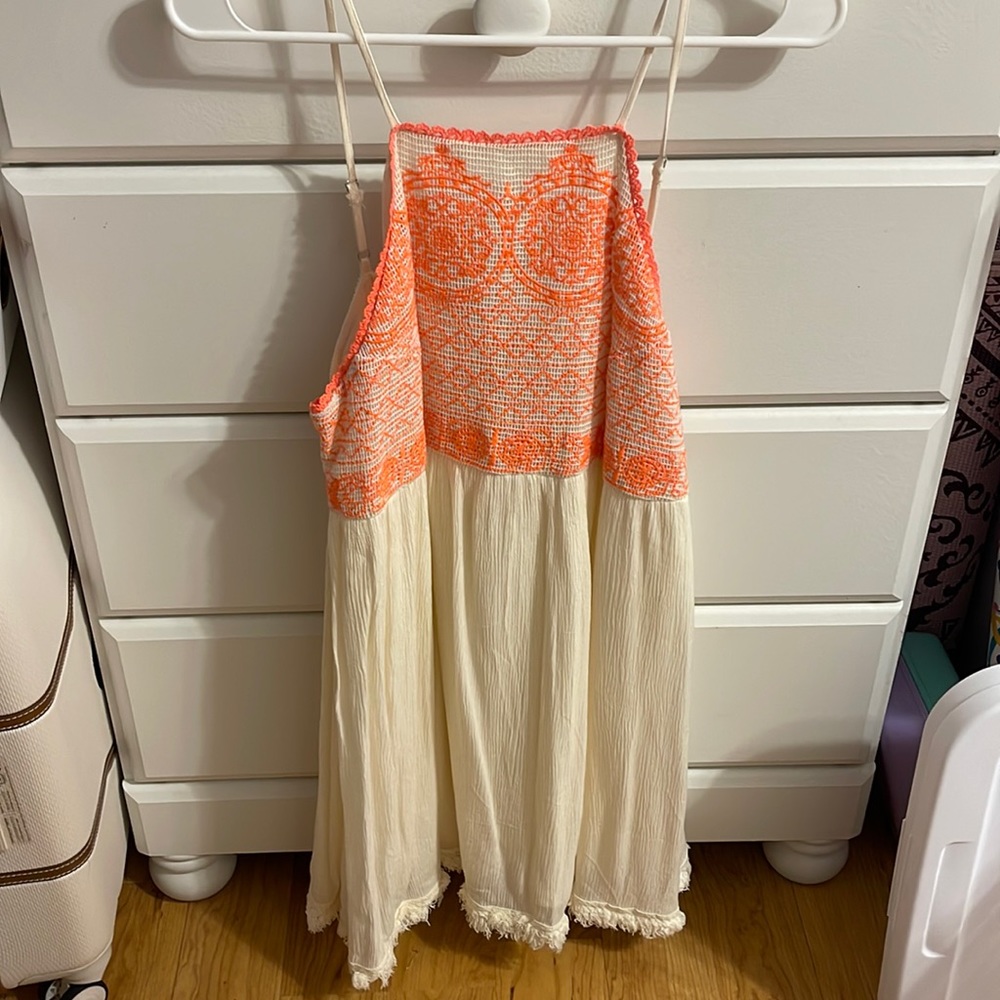 Orange and Cream Sundress